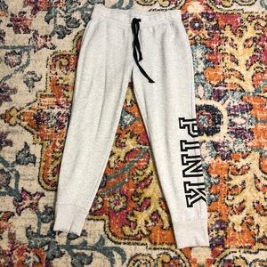 Light grey PINK joggers
